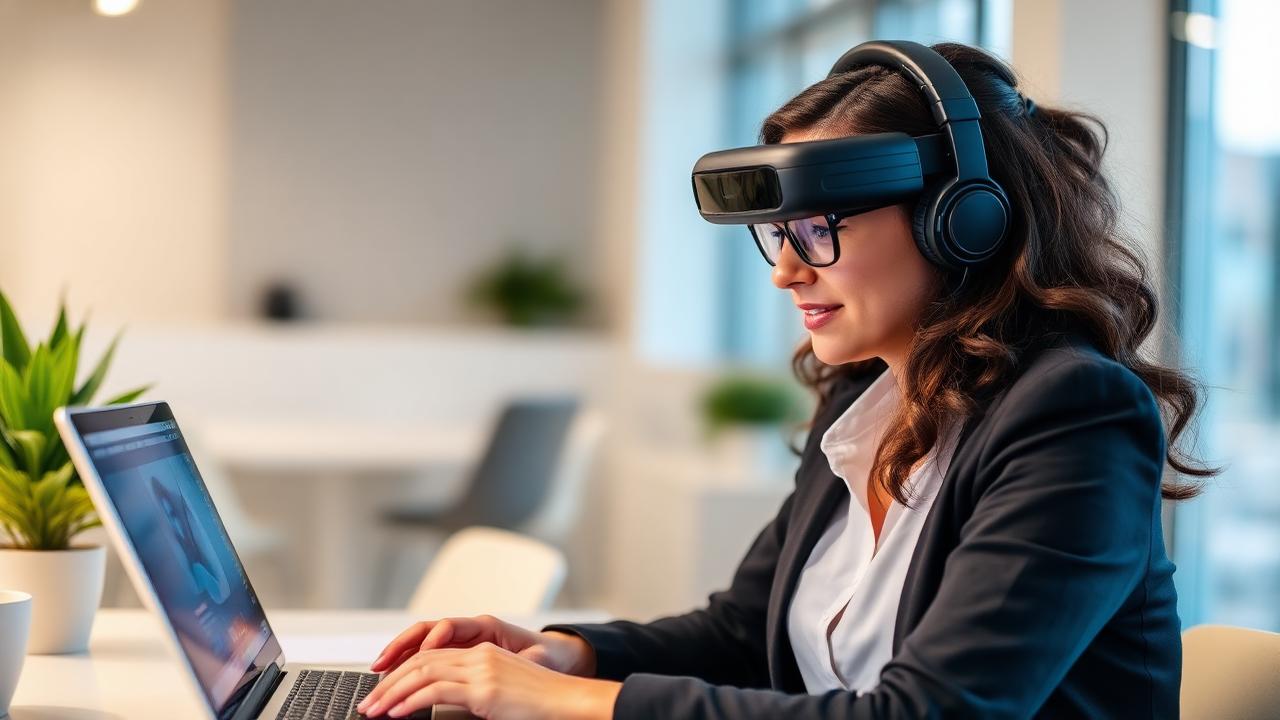 Sales trainee engaging in AI-powered role play simulation for realistic B2B sales training practice