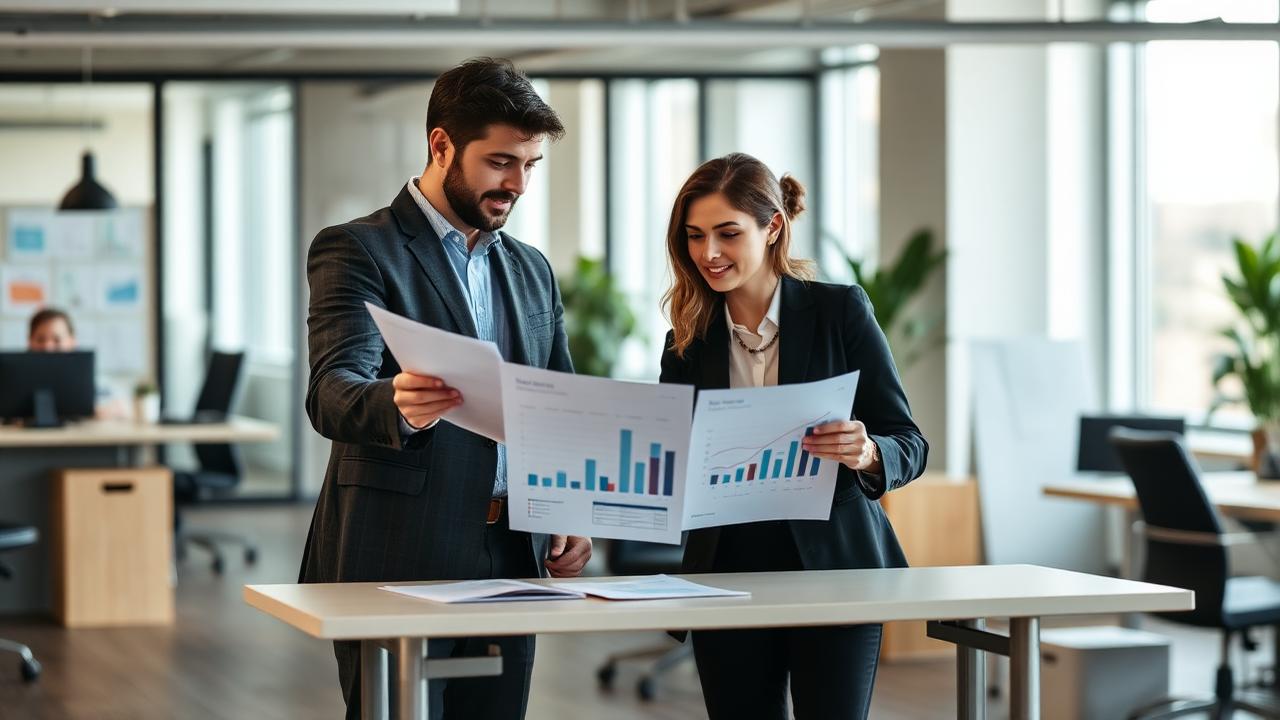 Sales leader presenting a B2B sales performance improvement framework to executives in a boardroom